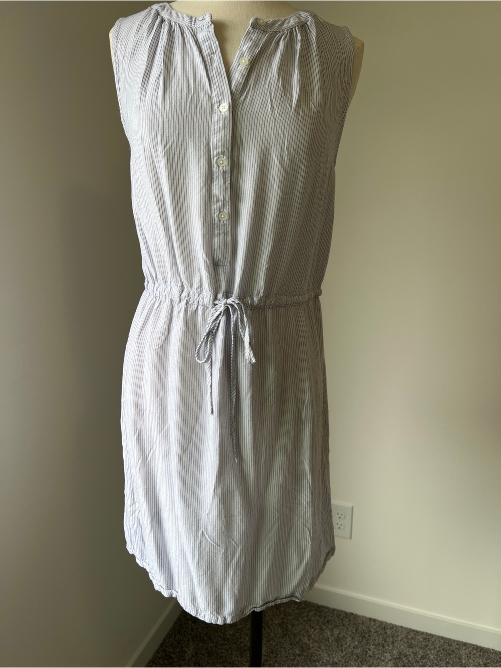 LOFT Striped Shirt dress - Medium